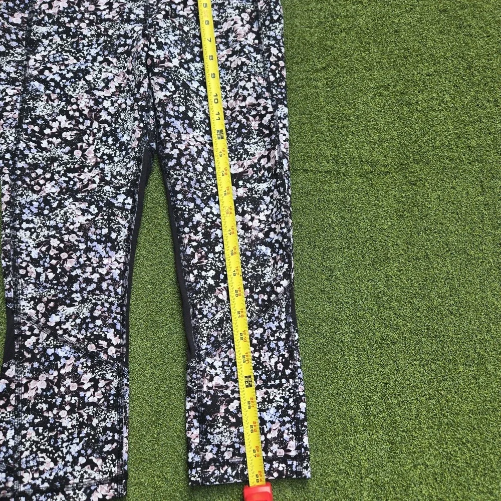 Lululemon Leggings Women's Size 6 Floral Pace Rival Crop